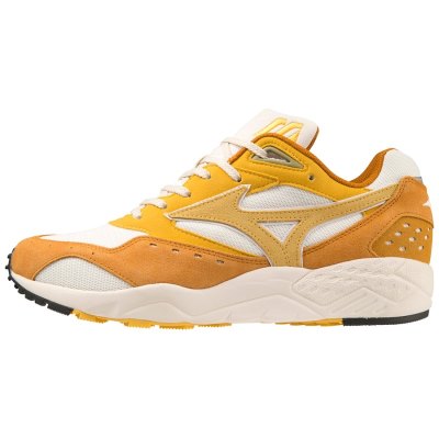 Zapatillas Mizuno Contender Suede Mujer Blancos / Amarillos - Chile M032FWUXLS